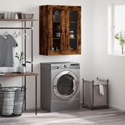 Wandkast 69,5x34x90 cm gerookt eikenkleurig