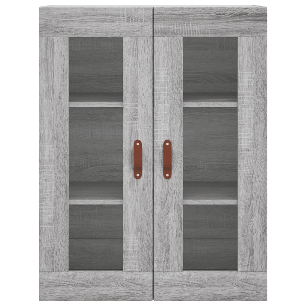 Wandkast 69,5X34X90 Cm Grijs Sonoma Eikenkleurig