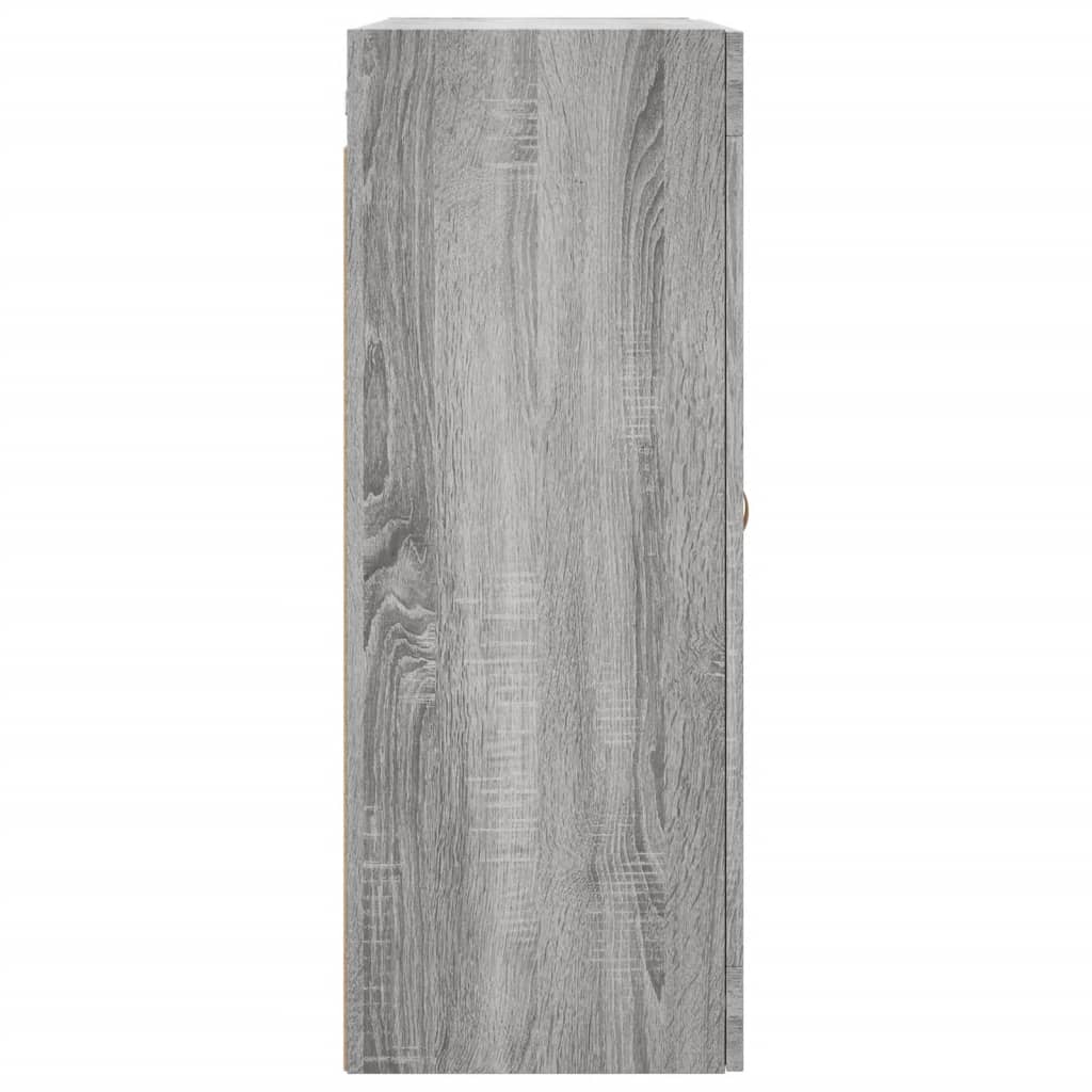 Wandkast 69,5X34X90 Cm Grijs Sonoma Eikenkleurig
