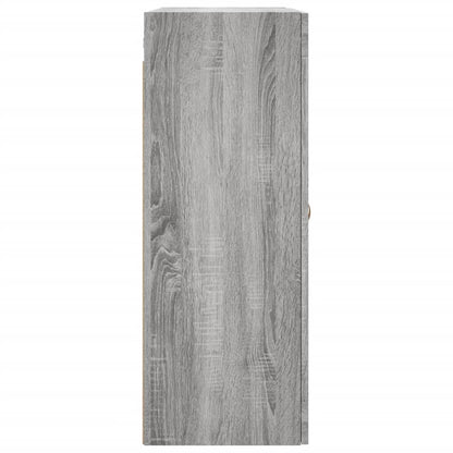 Wandkast 69,5X34X90 Cm Grijs Sonoma Eikenkleurig