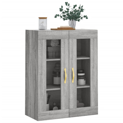 Wandkast 69,5X34X90 Cm Grijs Sonoma Eikenkleurig