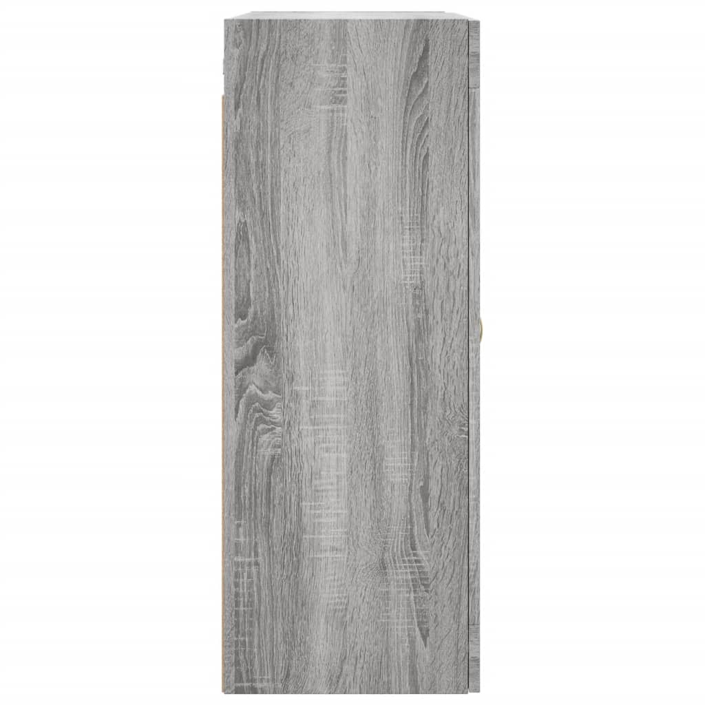 Wandkast 69,5X34X90 Cm Grijs Sonoma Eikenkleurig