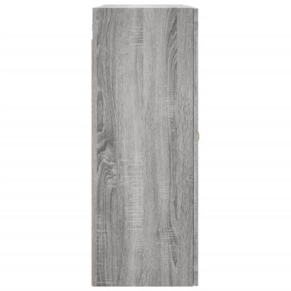 Wandkast 69,5X34X90 Cm Grijs Sonoma Eikenkleurig