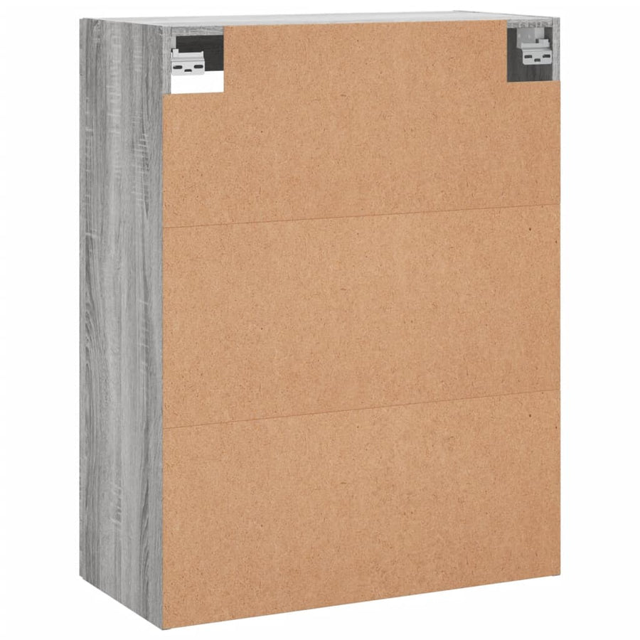 Wandkast 69,5X34X90 Cm Grijs Sonoma Eikenkleurig