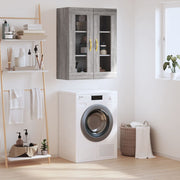 Wall cabinet 69.5x34x90 cm grey Sonoma oak effect