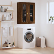 Wall Cabinet 69.5X34X90 Cm Brown Oak Color