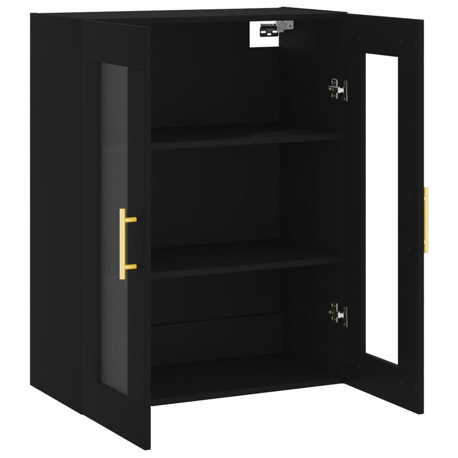 Wandkast 69,5X34X90 Cm Zwart