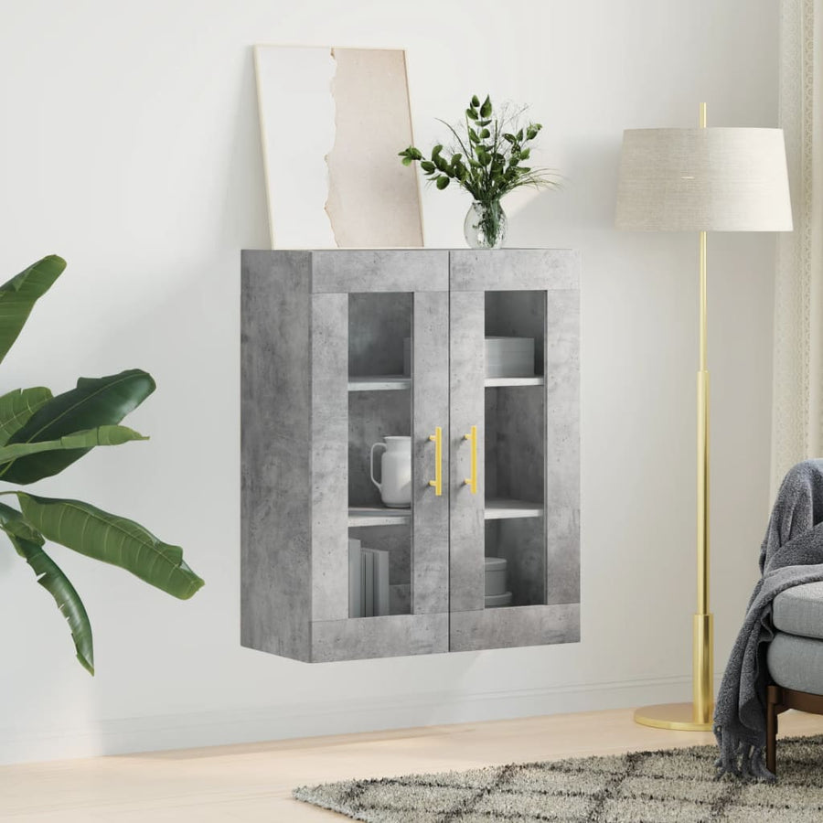 Hangkast 69,5X34X90 Cm Betongrijs