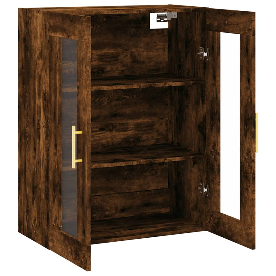 Hangkast 69,5X34X90 Cm Gerookt Eikenkleurig