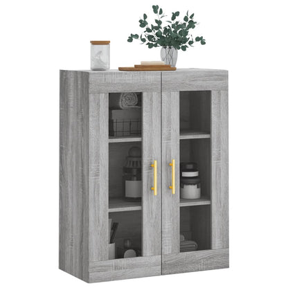 Hangkast 69,5X34X90 Cm Grijs Sonoma Eikenkleurig