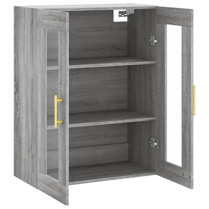 Hangkast 69,5X34X90 Cm Grijs Sonoma Eikenkleurig