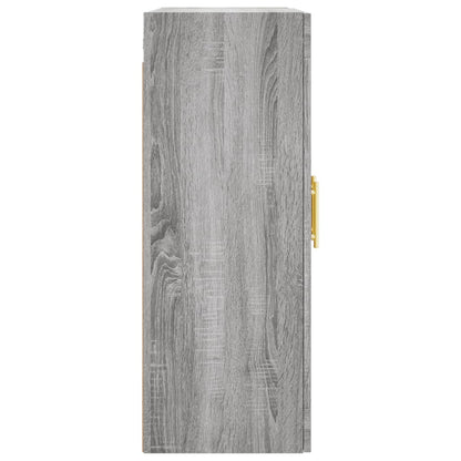 Hangkast 69,5X34X90 Cm Grijs Sonoma Eikenkleurig