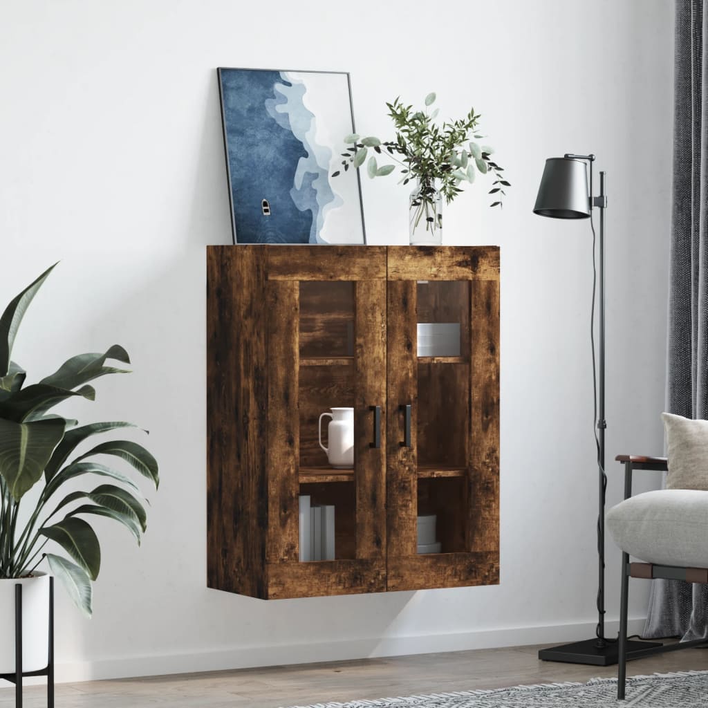 Hangkast 69,5X34X90 Cm Gerookt Eikenkleurig