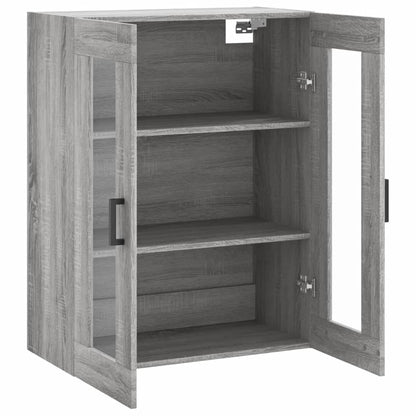 Hangkast 69,5X34X90 Cm Grijs Sonoma Eikenkleurig