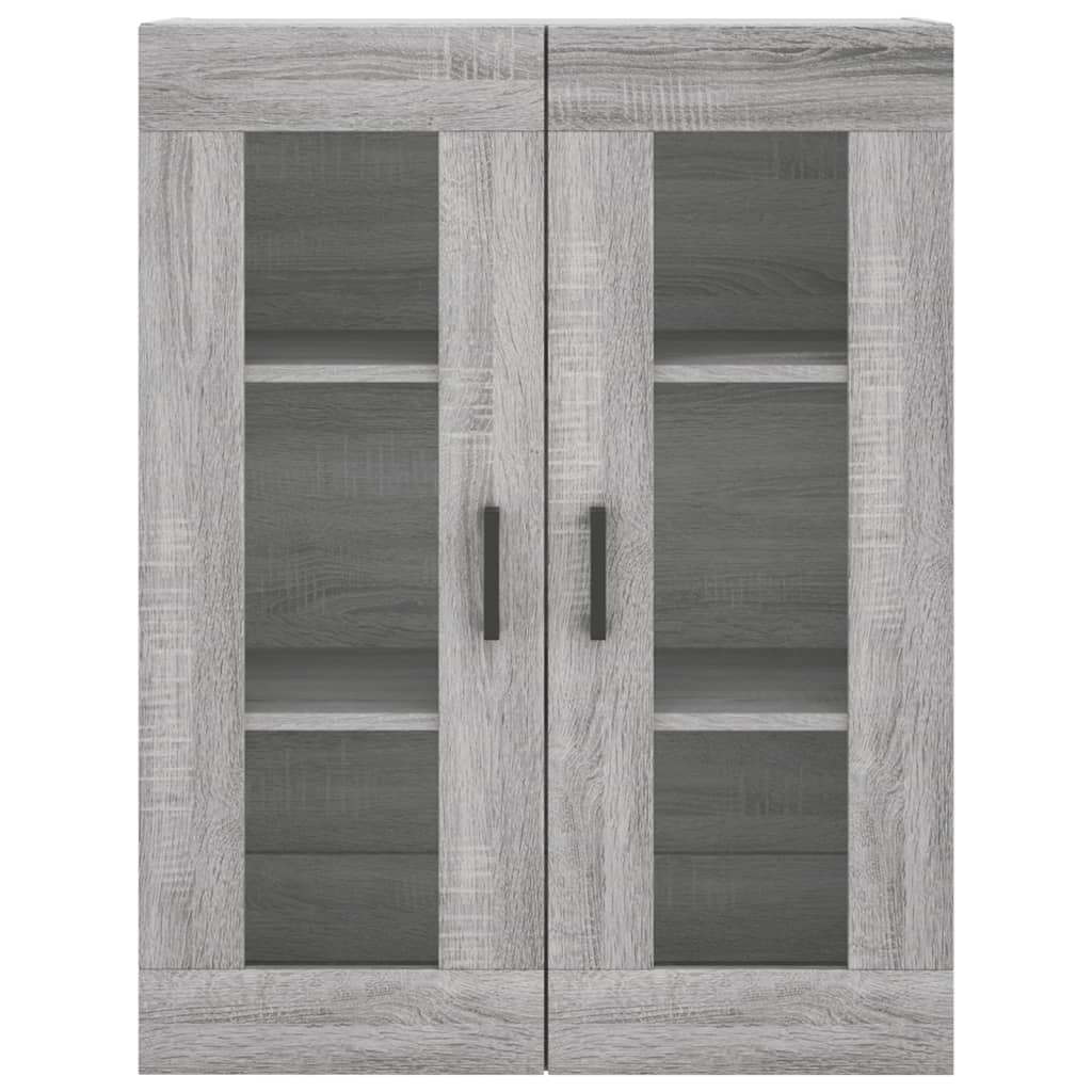 Hangkast 69,5X34X90 Cm Grijs Sonoma Eikenkleurig