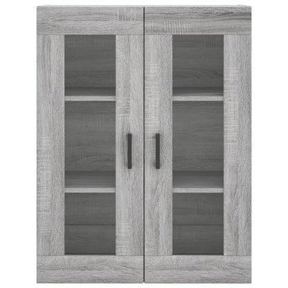 Hangkast 69,5X34X90 Cm Grijs Sonoma Eikenkleurig