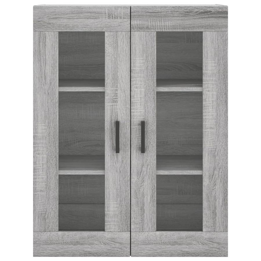 Hangkast 69,5X34X90 Cm Grijs Sonoma Eikenkleurig