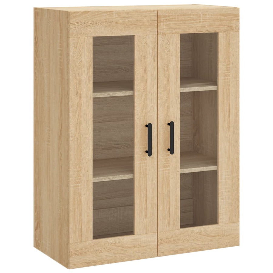 Wandkast 69,5X34X90 Cm Kleurig Sonoma eiken
