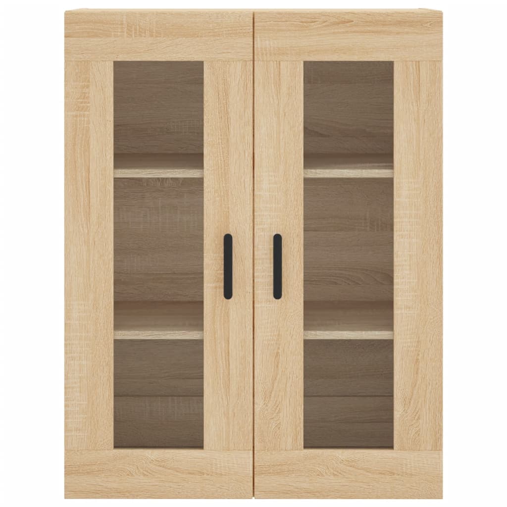 Wandkast 69,5X34X90 Cm Kleurig Sonoma eiken