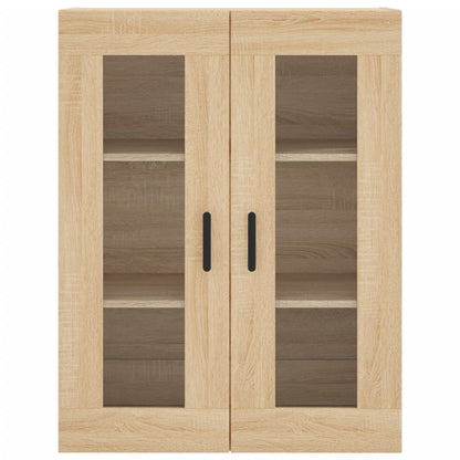 Wandkast 69,5X34X90 Cm Kleurig Sonoma eiken