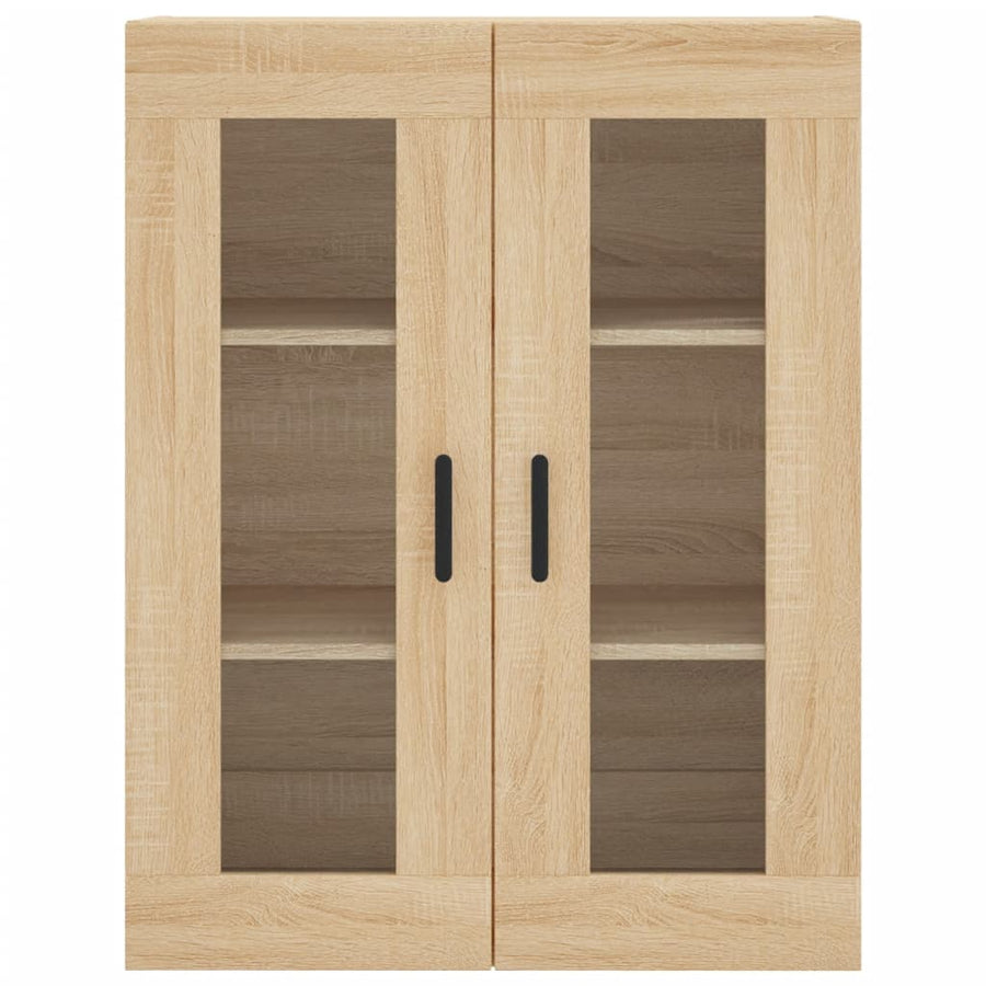 Wandkast 69,5X34X90 Cm Kleurig Sonoma eiken
