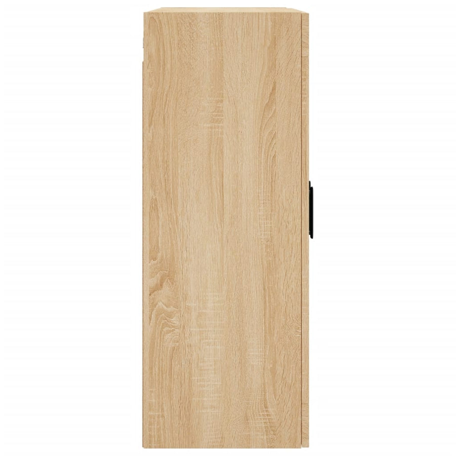 Wandkast 69,5X34X90 Cm Kleurig Sonoma eiken