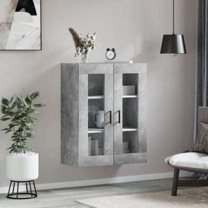 Wandkast 69,5X34X90 Cm Betongrijs