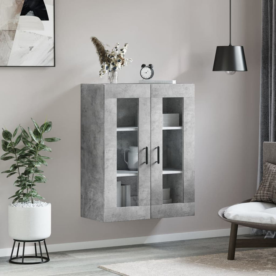 Wandkast 69,5X34X90 Cm Betongrijs