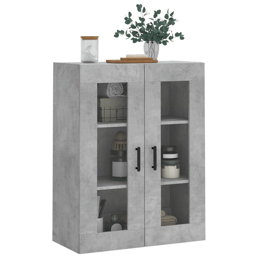 Wandkast 69,5X34X90 Cm Betongrijs