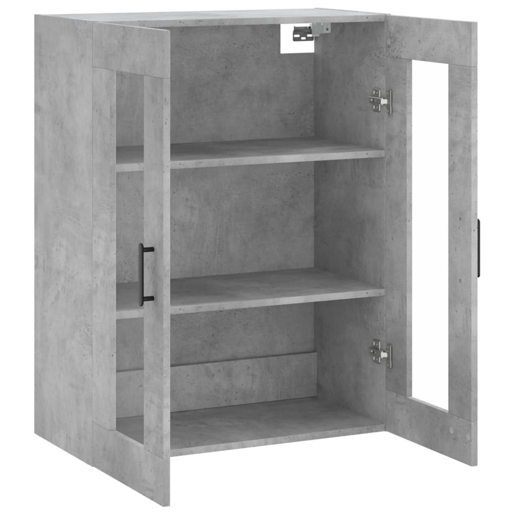 Wandkast 69,5X34X90 Cm Betongrijs