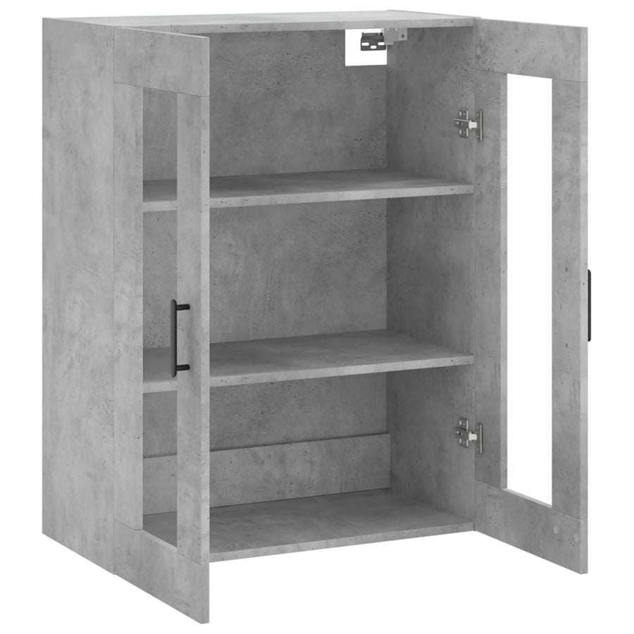 Wandkast 69,5X34X90 Cm Betongrijs