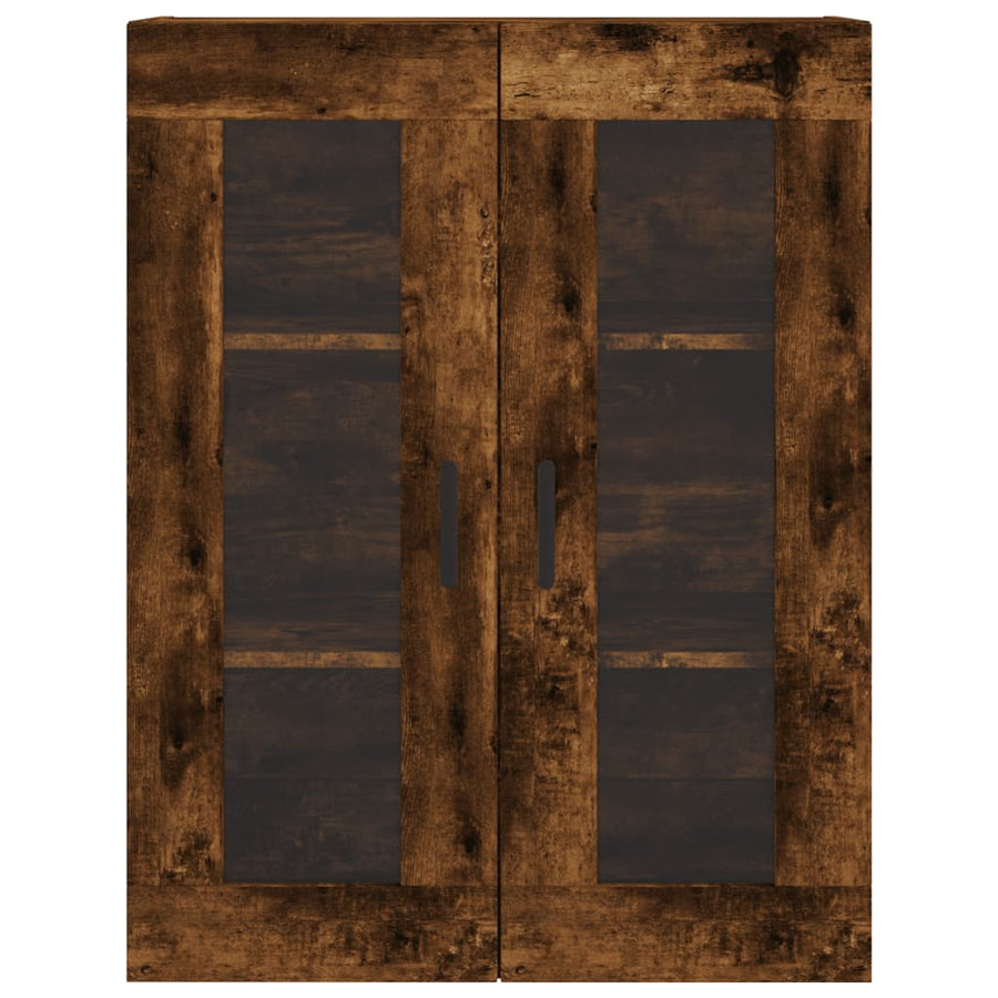 Wandkast 69,5X34X90 Cm Kleurig Gerookt eiken