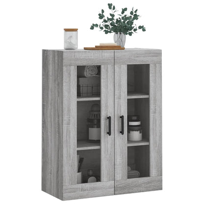 Wandkast 69,5X34X90 Cm Grijs Sonoma Eikenkleurig