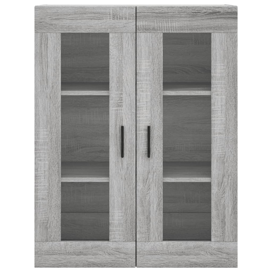 Hangkast 69,5X34X90 Cm Grijs Sonoma Eikenkleurig