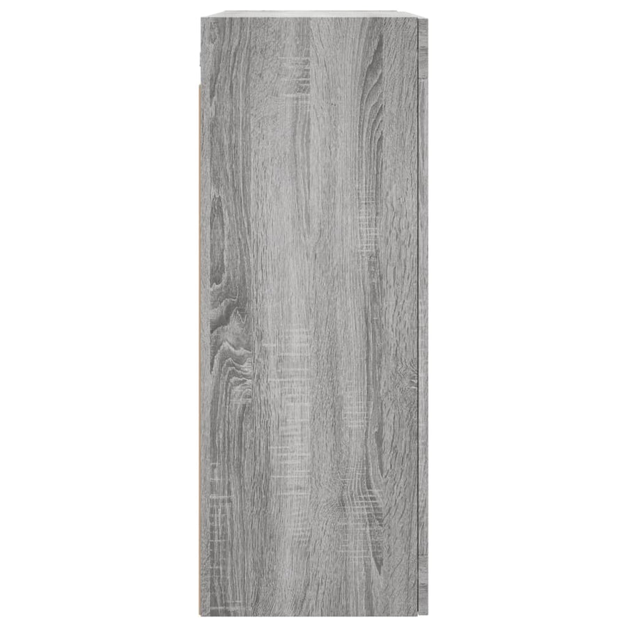 Hangkast 69,5X34X90 Cm Grijs Sonoma Eikenkleurig