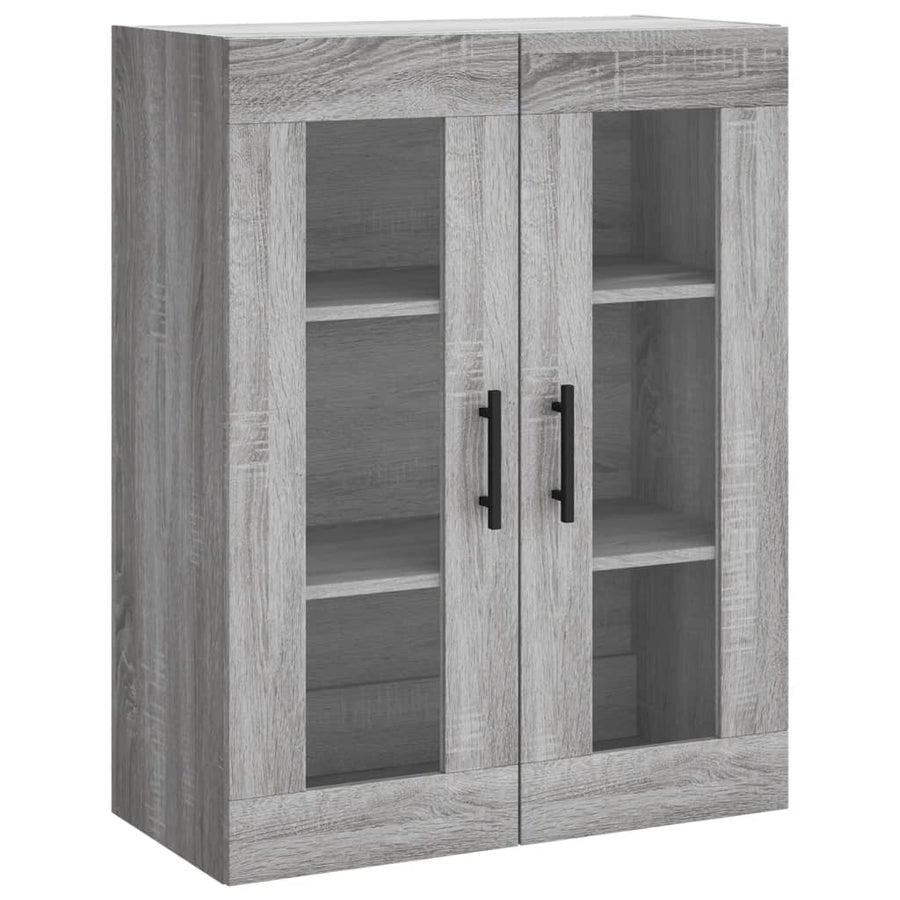 Hangkast 69,5X34X90 Cm Grijs Sonoma Eikenkleurig