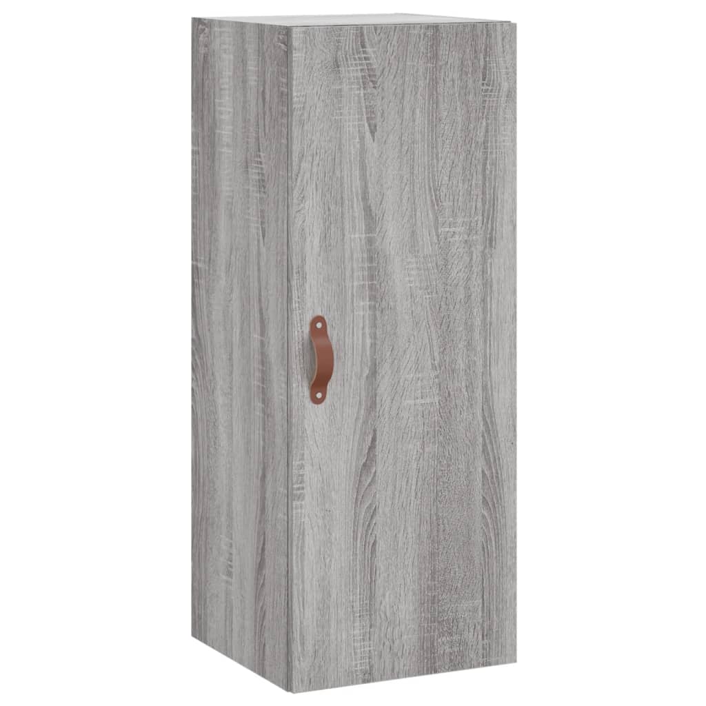 Hangkast 34,5X34X90 Cm Grijs Sonoma Eikenkleurig