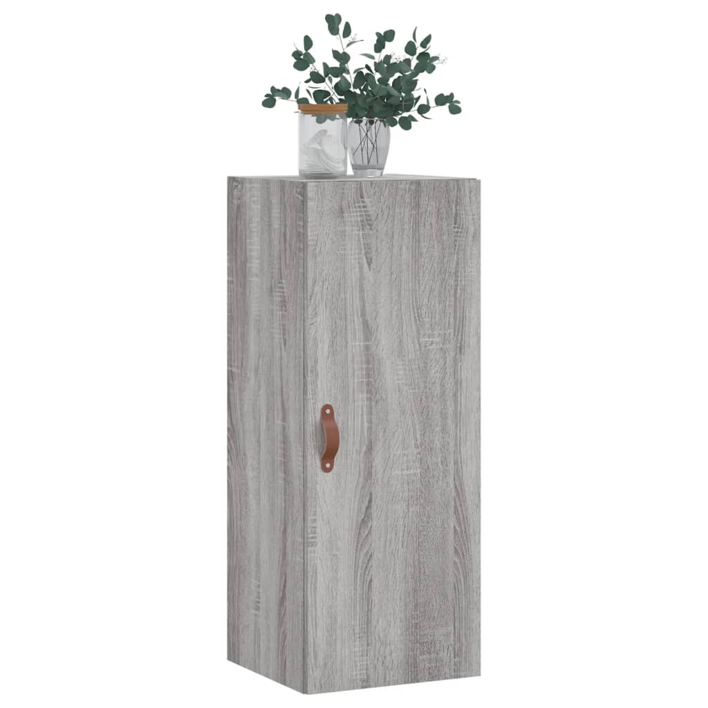 Hangkast 34,5X34X90 Cm Grijs Sonoma Eikenkleurig