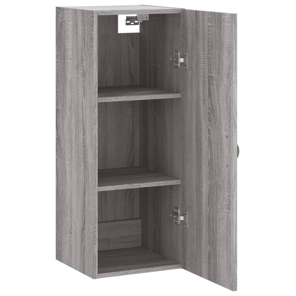 Hangkast 34,5X34X90 Cm Grijs Sonoma Eikenkleurig
