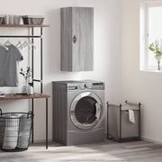 Bovenkast 34,5x34x90 cm grijs sonoma eiken