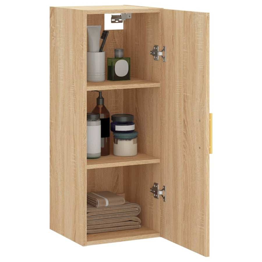 Hangkast 34,5X34X90 Cm Kleurig Sonoma eiken