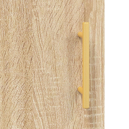 Hangkast 34,5X34X90 Cm Kleurig Sonoma eiken