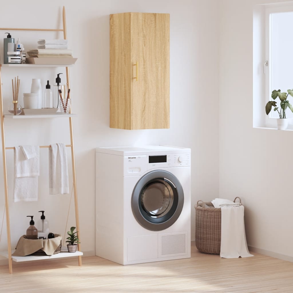 Hangkast 34,5X34X90 Cm Kleurig Sonoma eiken