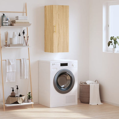 Hangkast 34,5X34X90 Cm Kleurig Sonoma eiken