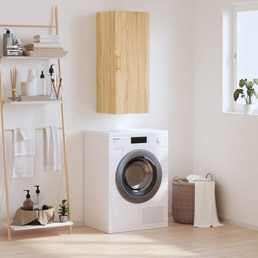 Hangkast 34,5X34X90 Cm Kleurig Sonoma eiken