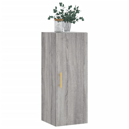 Hangkast 34,5X34X90 Cm Grijs Sonoma Eikenkleurig