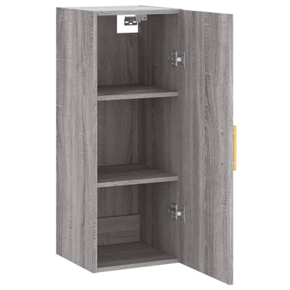 Hangkast 34,5X34X90 Cm Grijs Sonoma Eikenkleurig