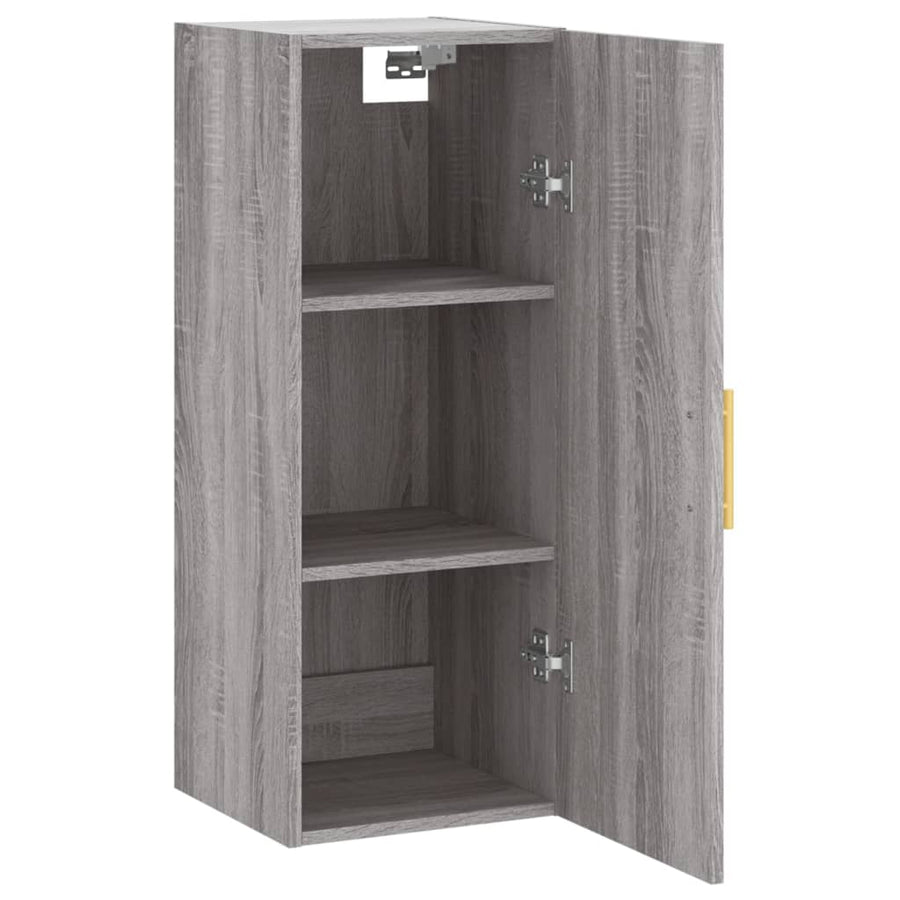 Hangkast 34,5X34X90 Cm Grijs Sonoma Eikenkleurig