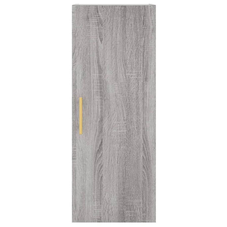 Hangkast 34,5X34X90 Cm Grijs Sonoma Eikenkleurig