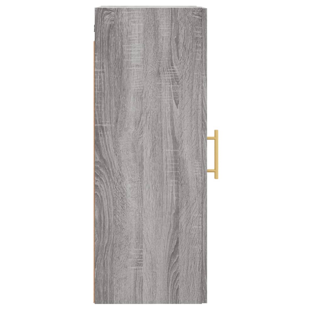 Hangkast 34,5X34X90 Cm Grijs Sonoma Eikenkleurig